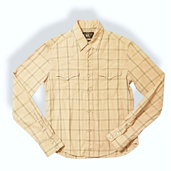 Ralph Lauren Double RL Tops - RRL RALPH LAUREN DOUBLE RL WESTERN SHIRT - SIZE 2